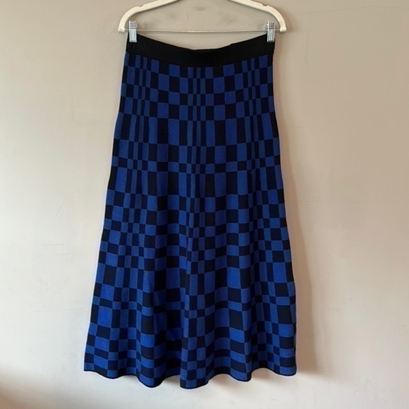 Future Collective Kahlana Barfield Brown Sweater skirt X target Blue & Black S - Picture 1 of 11